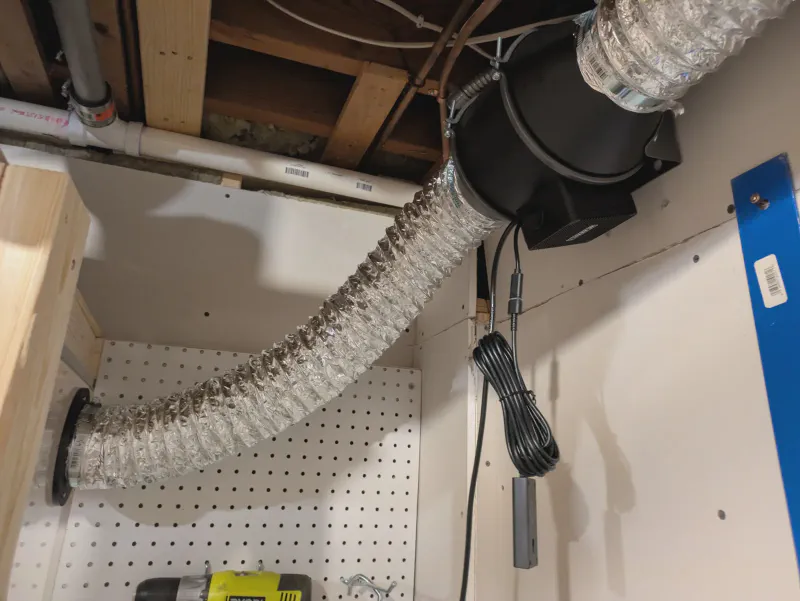 Routing the Duct to the Fan